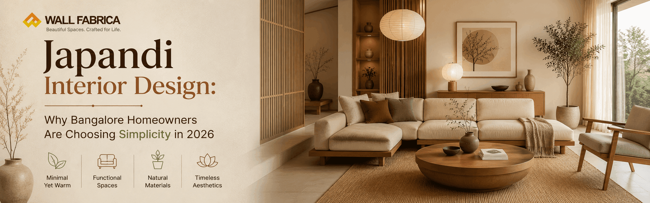 Japandi Interior Design: Why Bangalore Homeowners Are Choosing Simplicity in 2026